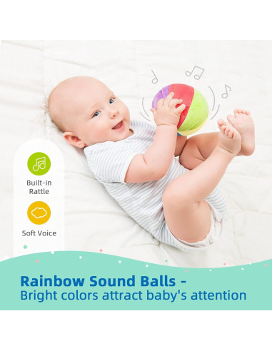 TOOKYLAND Set Educativo Montessori 6 en 1 para Bebés 0-6 Meses