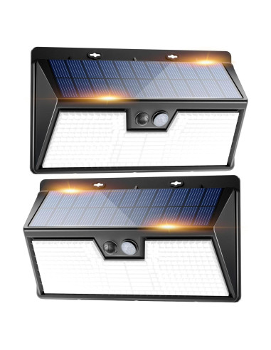Luces Solares Peasur 318LED con Sensor de Movimiento IP65