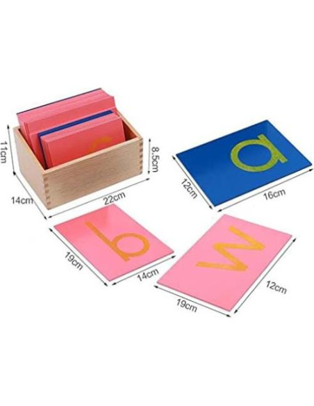 Materiales Montessori Letras de Papel de Lija - Adena L010 Materiales Montessori Letras de Papel de Lija - Adena L010