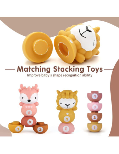 Juguete de Aprendizaje Nueplay Set de Bolos 6 Figuras Animales