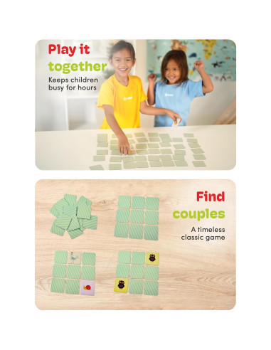 Juego de Memoria CUBIDI para Niños 2 a 4 Años - Juguete Educativo