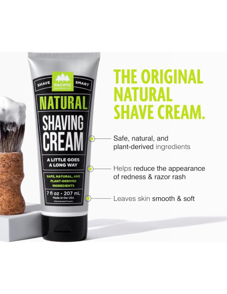 Crema de Afeitar Natural Pacific Shaving 198 g - Hidratante Crema de Afeitar Natural Pacific Shaving 198 g - Hidratante