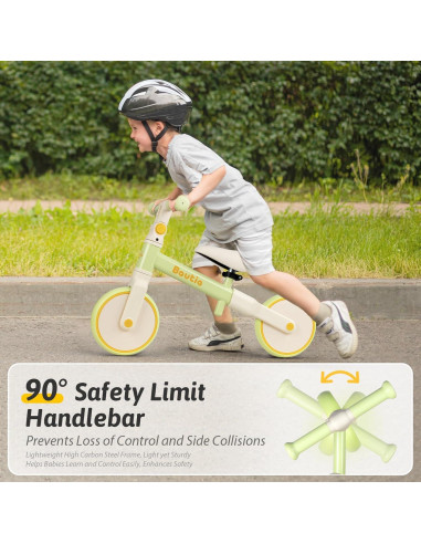 Bicicleta de Equilibrio Bautia Verde 20 cm Ajustable 2-5 Años