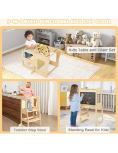 Torre de Aprendizaje Costzon 3 en 1 para Niños Plegable 2