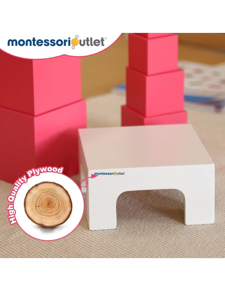 Soporte de Torre Rosa Montessori Outlet para Niños 3-6 Años Soporte de Torre Rosa Montessori Outlet para Niños 3-6 Años