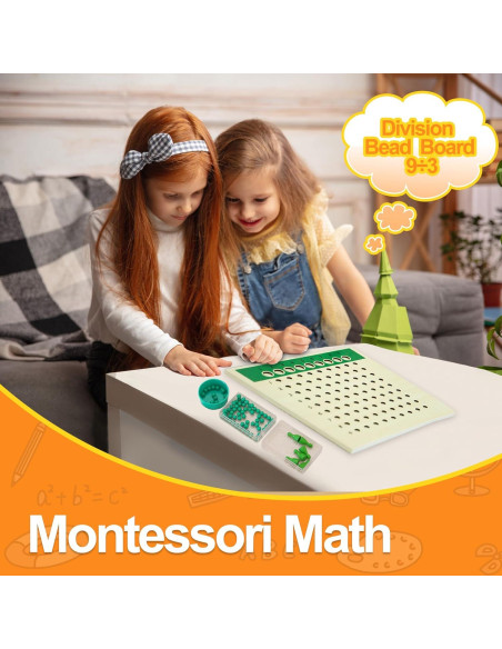 Tablero de División Montessori Outlet 25x25 cm para Niños 3-12 Años Tablero de División Montessori Outlet 25x25 cm para Niños 3-12 Años