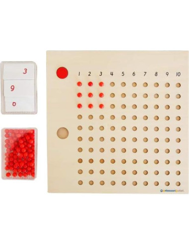 Tablero de Cuentas de Multiplicación Montessori Outlet 25cm