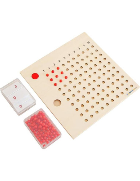 Tablero de Cuentas de Multiplicación Montessori Outlet 25cm Tablero de Cuentas de Multiplicación Montessori Outlet 25cm
