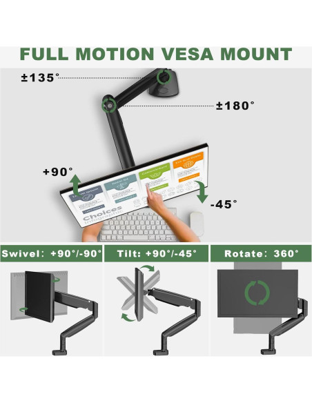 Soporte de Monitor UPGRAVITY para Pantallas de 13 a 86 cm Soporte de Monitor UPGRAVITY para Pantallas de 13 a 86 cm