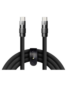Cable de Carga Rápida 240W USB Tipo-C GentsStride 1m Negro