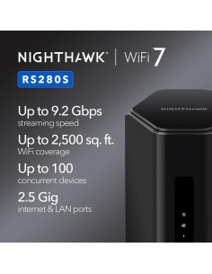 Router WiFi 7 NETGEAR Nighthawk RS200 6.5Gbps 232m 2