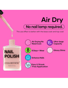 Set de Esmalte de Uñas COLORTIFIC 6 Colores 15ML Secado Rápido 2