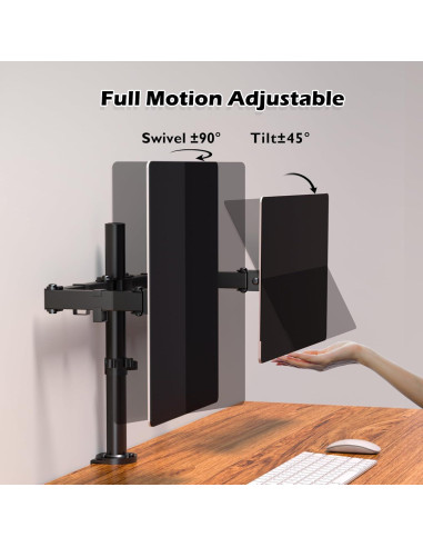 Soporte Doble para Monitor BONTEC MDM002L 13-32" Ajustable