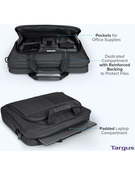 Maletín Targus Slim 16" para laptop unisex negro Maletín Targus Slim 16" para laptop unisex negro