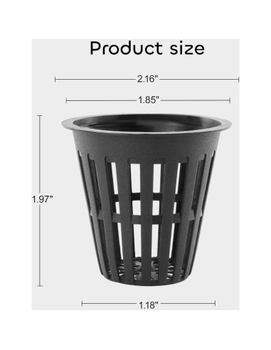 Macetas de Malla GROWNEER 5 cm 50 Pcs Hidropónicas