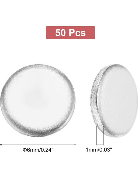 Etiquetas de Acero Inoxidable MECCANIXITY 50Pcs 6mm para Joyería Etiquetas de Acero Inoxidable MECCANIXITY 50Pcs 6mm para Joyería