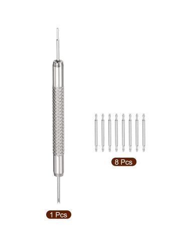 Pasadores de Resorte para Reloj uxcell 17mm Acero Inoxidable 8 PCS