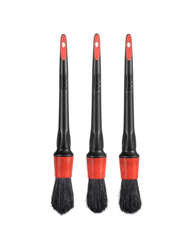 Set de 3 Cepillos de Detalle SGCB con Pelo de Jabalí