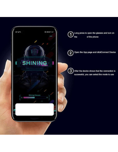 Gafas LED Inteligentes Wisoqu con Control APP Bluetooth