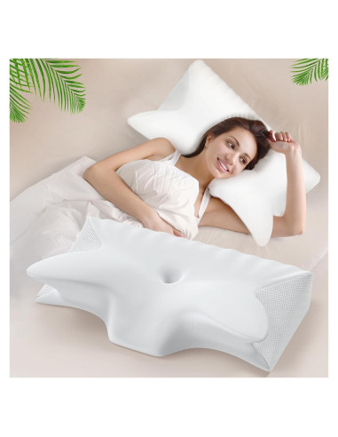Almohada Cervical Hexus Espuma Viscoelástica Refrigerante 59x37cm