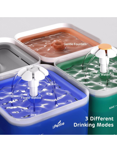 Fuente de Agua para Gatos iPettie Neverland 2L con Luz LED Fuente de Agua para Gatos iPettie Neverland 2L con Luz LED