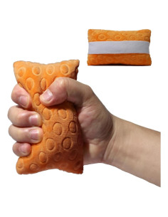 Almohada de Rehabilitación de Dedos GZFQJJ - Franela Naranja 13x7 cm