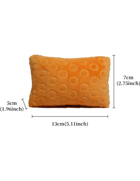 Almohada de Rehabilitación de Dedos GZFQJJ - Franela Naranja 13x7 cm Almohada de Rehabilitación de Dedos GZFQJJ - Franela Naranja 13x7 cm