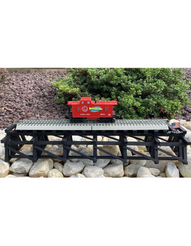 Trestle Bajo de Madera Dechant's 61 cm para Trenes Escala O