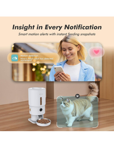 Comedero Automático Nityers 5L con Cámara HD 1080P para Gatos