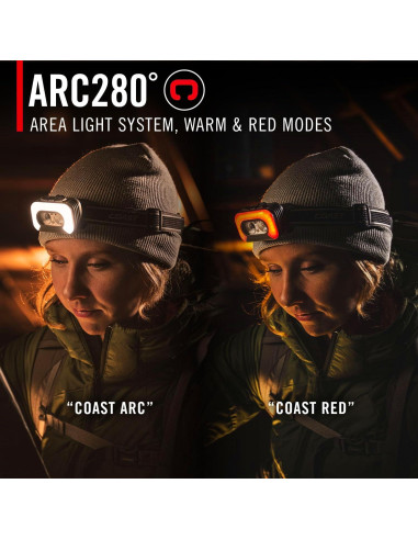 Linterna Frontal LED Coast RL35R 1100 Lúmenes Control Voz