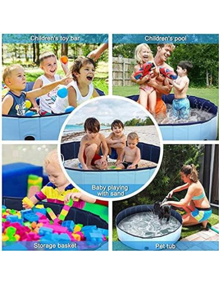 Piscina Plegable para Perros Onirii 121.92cm Azul PVC Piscina Plegable para Perros Onirii 121.92cm Azul PVC