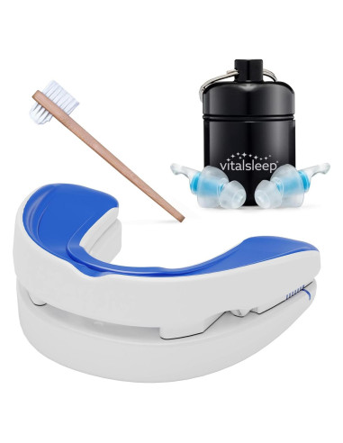Dispositivo Anti-Ronquidos VitalSleep con Tapones para Oídos - Ajustable y Personalizable