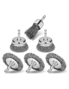 Juego de Cepillos de Alambre XsteelPower 6 Piezas para Taladro