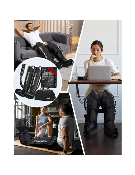 Masajeador de Piernas YINGGG FE-7204B con Compresión 9 Niveles Masajeador de Piernas YINGGG FE-7204B con Compresión 9 Niveles