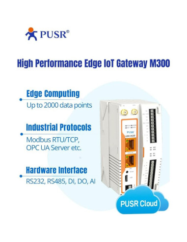 Nodo de Conversión Protocolo IoT PUSR USR-M300 Ethernet