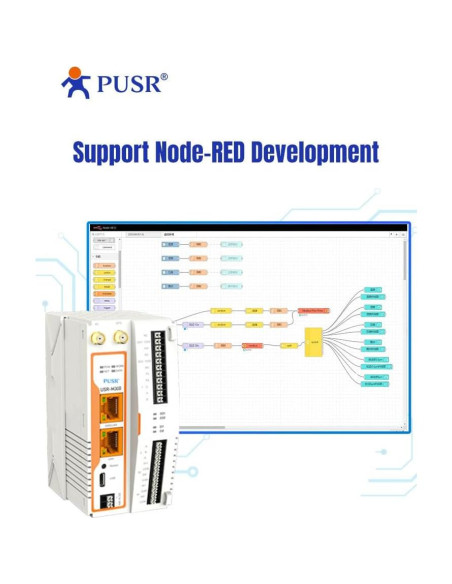 Nodo de Conversión Protocolo IoT PUSR USR-M300 Ethernet Nodo de Conversión Protocolo IoT PUSR USR-M300 Ethernet