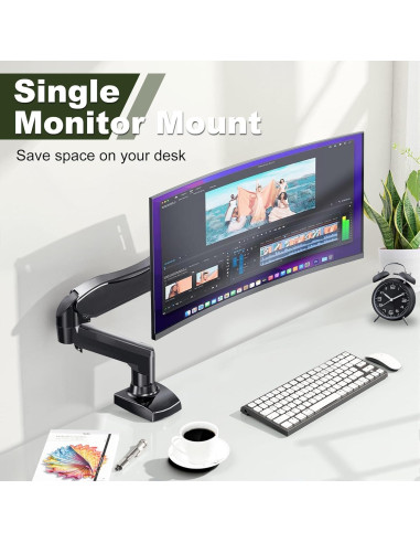 Soporte de Monitor NicBex Ajustable 15-27" VESA 7 kg