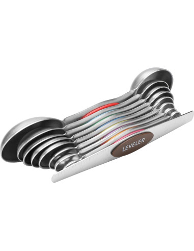 Juego de Cucharas Medidoras Magnéticas CHAMTILE Acero Inoxidable