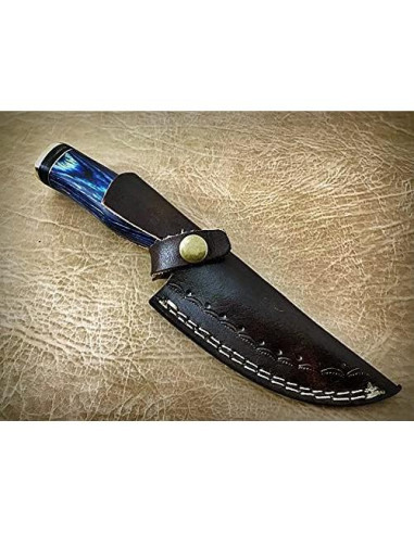 Cuchillo de desollado Palacio Damasco 21.6 cm con funda