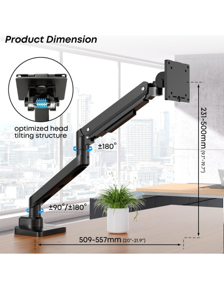 Soporte de Monitor IMtKotW para Pantallas de 43 cm a 124 cm Soporte de Monitor IMtKotW para Pantallas de 43 cm a 124 cm