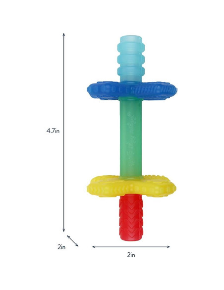 Tubo de Dentición Itzy Ritzy Arcoíris Silicona Suave Tubo de Dentición Itzy Ritzy Arcoíris Silicona Suave