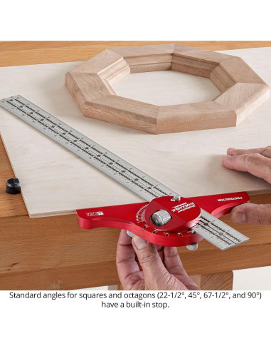 Sistema Cuadrado inDexable Woodpeckers 457 mm con Transportador