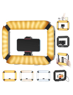 Rig de Video PICTRON U200 con Luz LED Anular y Estabilizador