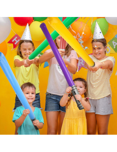 42 Espadas de Luz Inflables Cotiny para Fiestas - 6 Colores