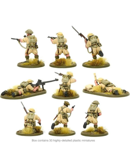 Warlord Games Infantería 8 Ejército Commonwealth 28mm WWII Warlord Games Infantería 8 Ejército Commonwealth 28mm WWII