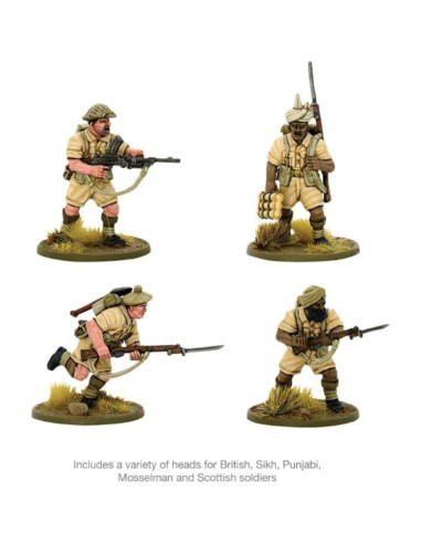 Warlord Games Infantería 8 Ejército Commonwealth 28mm WWII