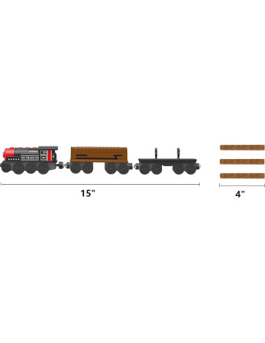 Tren Motorizado May & Z 3 Piezas para Niños 3+ Años