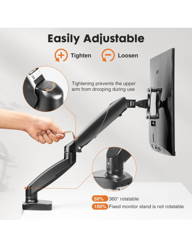 Soporte de Monitor Simple Deluxe Ajustable 13 a 32 Pulgadas