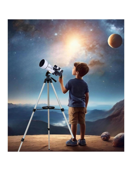 Telescopio SpectrumOI Refractor 70mm para Niños y Adultos Telescopio SpectrumOI Refractor 70mm para Niños y Adultos