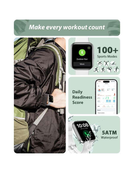 Reloj Inteligente Tensky 1.8" Bluetooth con Alexa y Fitness Reloj Inteligente Tensky 1.8" Bluetooth con Alexa y Fitness
